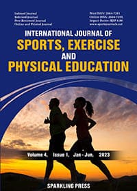International Journal of Sports, Exercise and Physical Education Cover Page